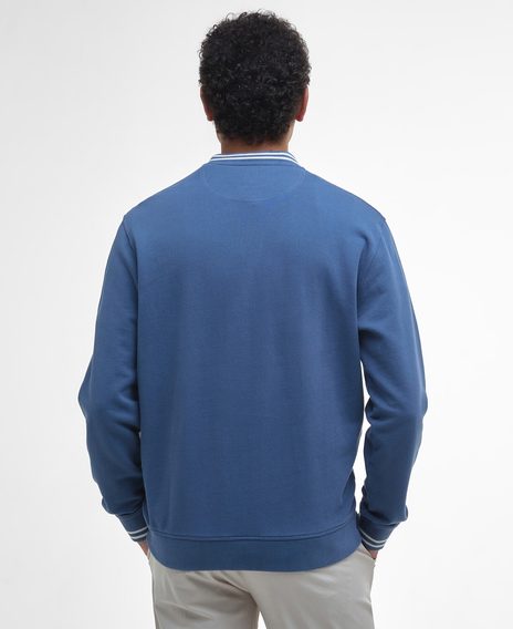 Barbour Rosford Tipped Sweatshirt — Dark Denim