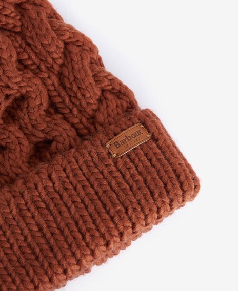 Barbour Penshaw Beanie — Warm Ginger