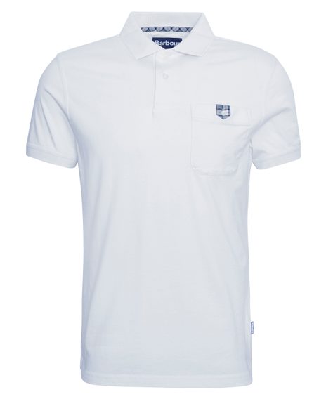 Barbour Tothill Tailored Fit Polo Shirt — Antique White