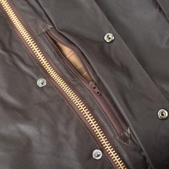 Voštana jakna Barbour Beaufort – smeđa