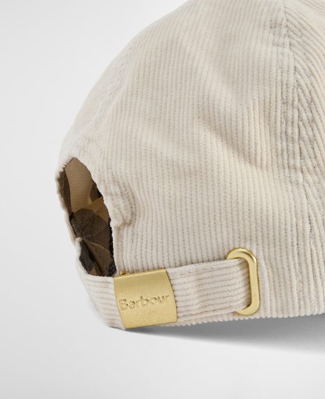 Barbour Oakley Cord Cap — Pearl