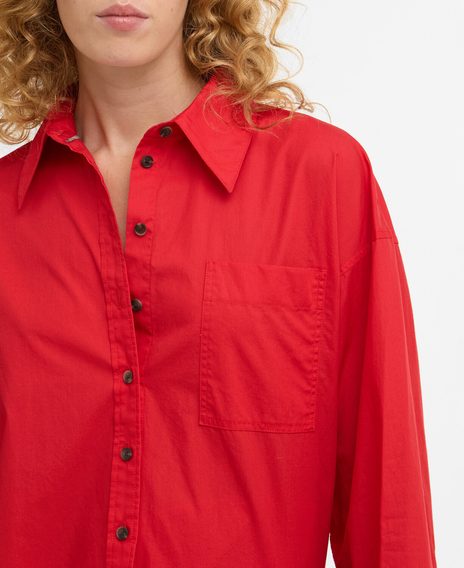 Barbour Angela Long-Sleeved Shirt — Red
