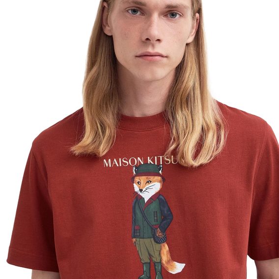 Barbour × Maison Kitsuné Beaufort Fox T-Shirt — Burnt Henna