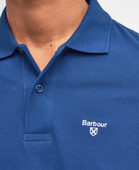 Barbour Lightweight Sports Polo Shirt — Deep Blue