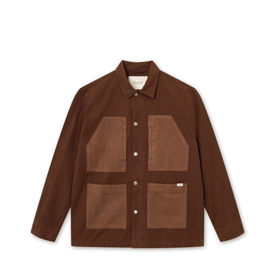 forét Amble Overshirt — Brown