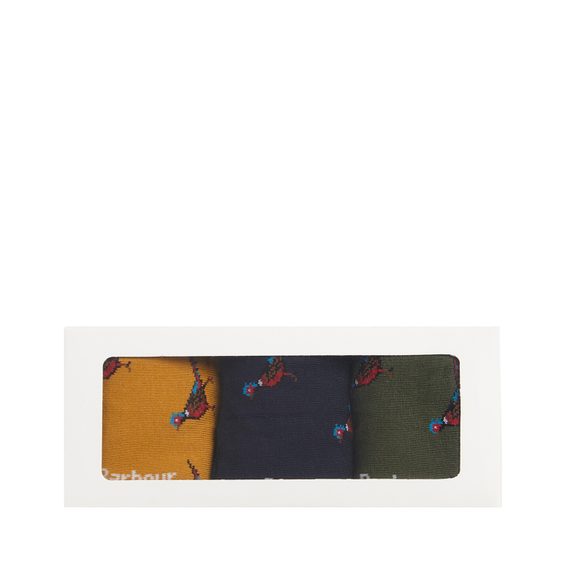 Barbour Pheasant Socks Gift Box — Winter Mix