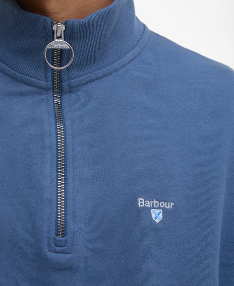 Barbour Rosford Half-Zip Sweatshirt — Dark Denim
