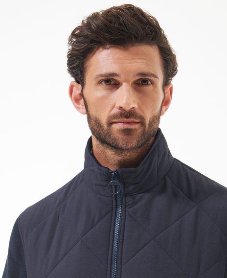 Barbour Hybrid Fleece Jacket — Navy
