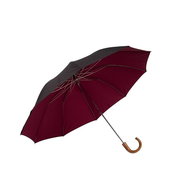 Sklopivi kišobran Fox Umbrellas TEL1 — Black & Wine