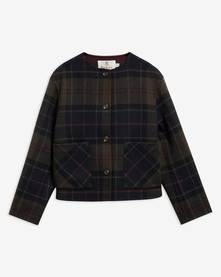 Barbour Marlow Overshirt — Shadow Classic Tartan