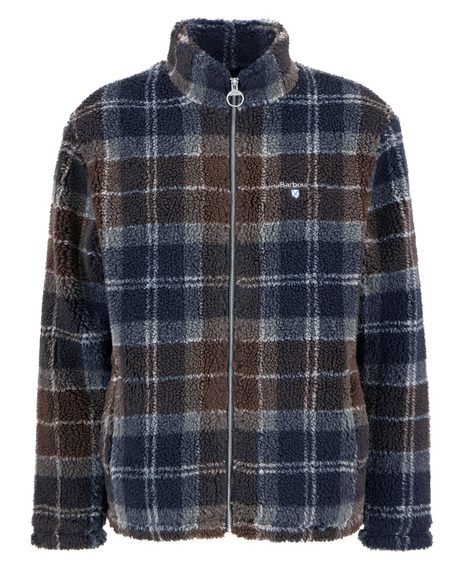 Barbour Tartan Sherpa Fleece — Midnight Oak Tartan