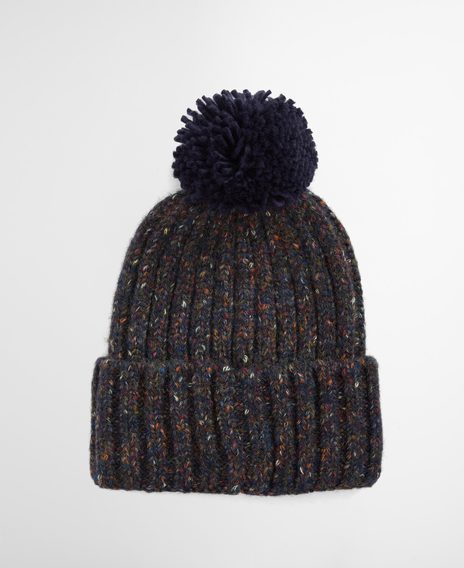 Barbour Kelson Fleck Beanie — Navy