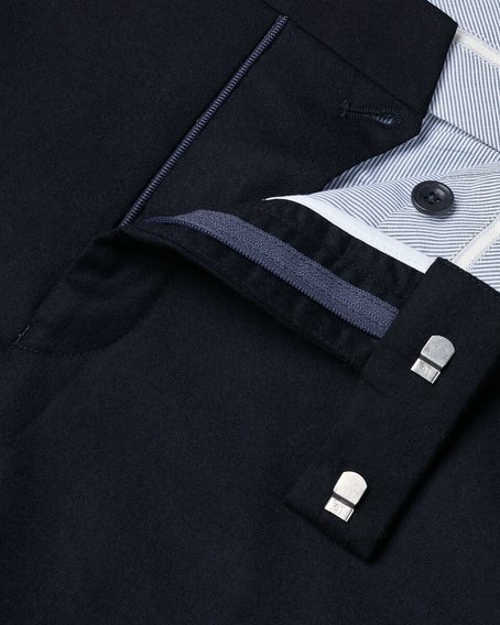 Charles Tyrwhitt Italian Flannel Suit Pants — Navy