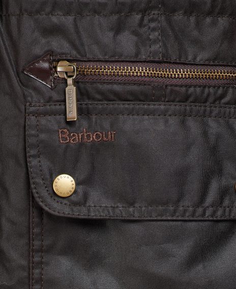 Barbour Kelsall Waxed Cotton Parka Jacket — Rustic