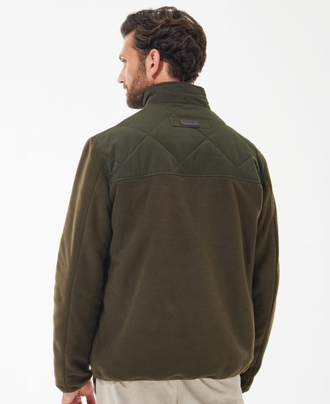 Barbour Hybrid Fleece Jacket — Olive