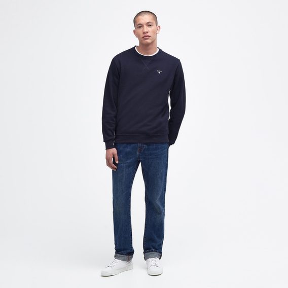 Barbour Ridsdale Crew-Neck Sweatshirt — Navy