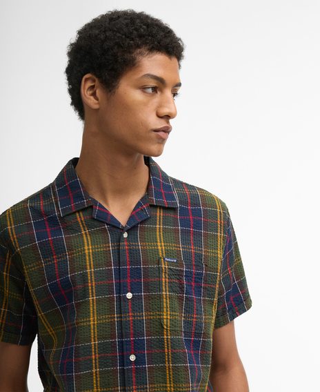 Barbour Clyde Seersucker Tartan Summer Fit Shirt