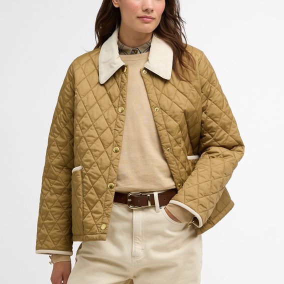 Barbour Icons Cropped Liddesdale Quilted Jacket