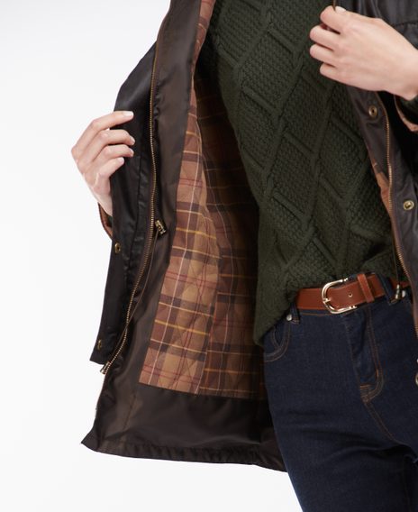 Barbour Kelsall Waxed Cotton Parka Jacket — Rustic