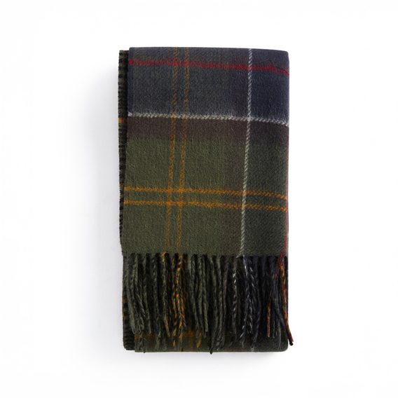 Barbour Dramside Reversible Scarf — Classic Tartan