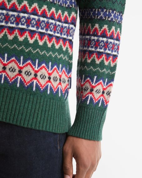 Barbour Case Fair Isle Jumper — Sycamore
