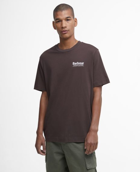 Barbour Thornley Relaxed Graphic T-Shirt — Bitter Chocolate