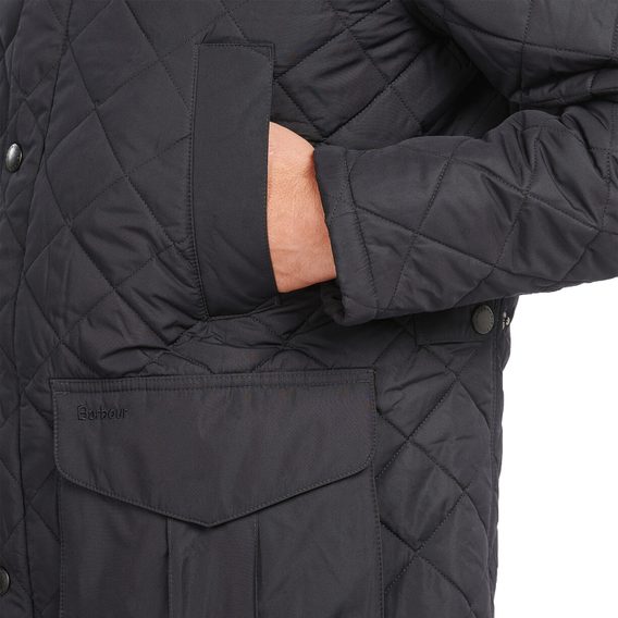 Barbour Devon Quilted Jacket — Navy