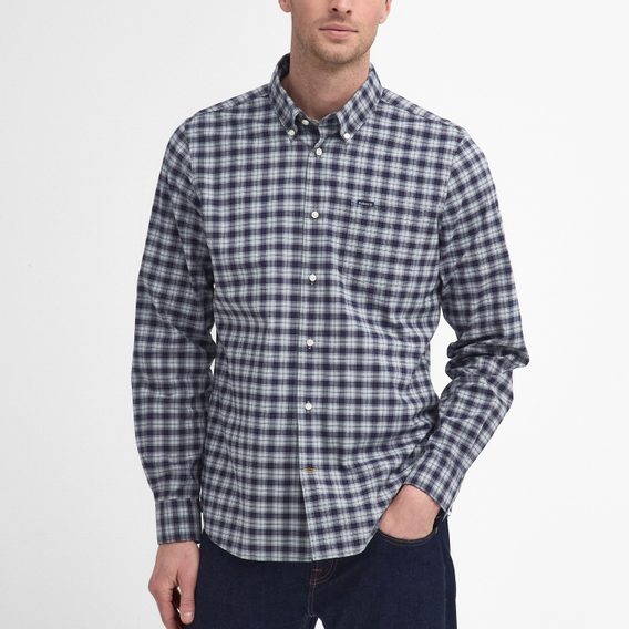 Barbour Lomond Tailored Shirt — Blue Granite