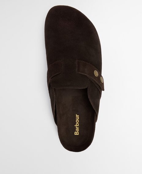 Barbour Bowman Sandal — Choc Suede