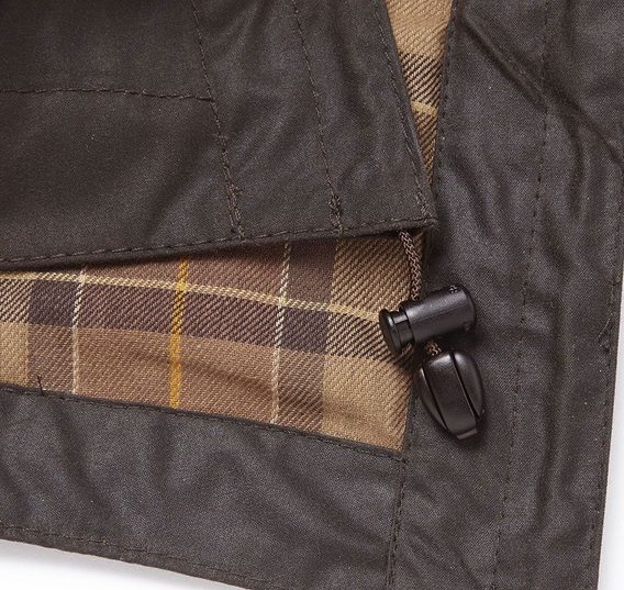Kapuljača za voštane jakne Barbour - tamno smeđa