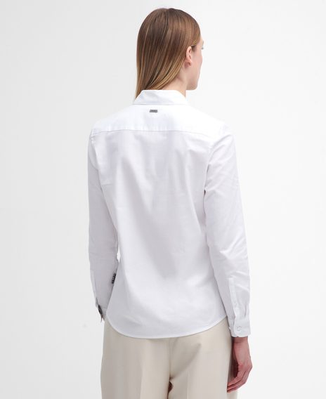 Barbour Derwent Regular Long-Sleeved Shirt — White