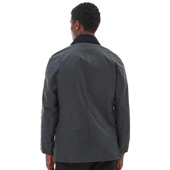 Barbour Ashby Wax Jacket — Grey