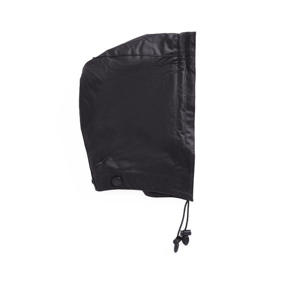 Barbour Waxed Cotton Plain Hood — Black