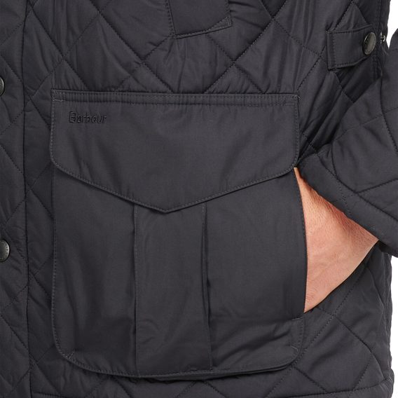 Barbour Devon Quilted Jacket — Navy