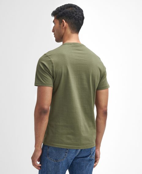 Barbour Field Dog Graphic T-Shirt — Mid Olive