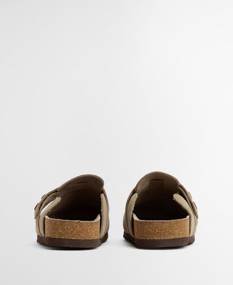 Barbour Bowman Sandal — Taupe Suede