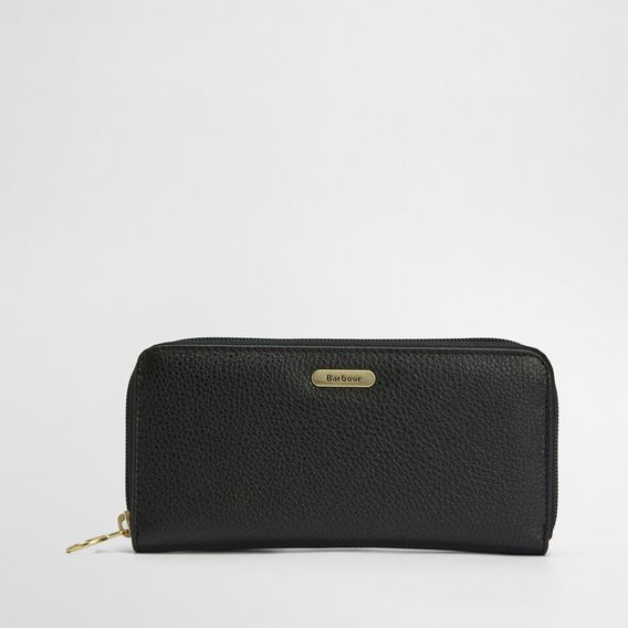 Barbour Birch Leather Matinee Purse — Black