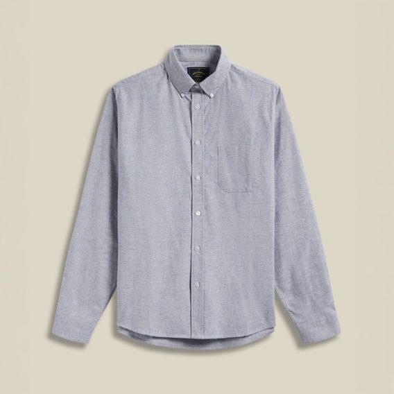 Portuguese Flannel Brushed Oxford — Navy