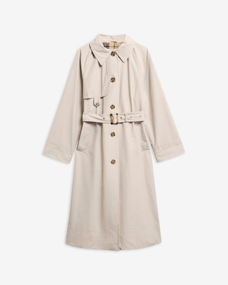 Barbour Antonella Showerproof Trench Coat — Fawn