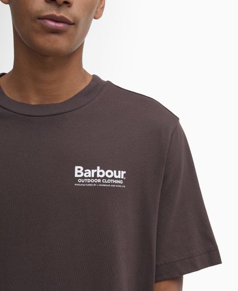 Barbour Thornley Relaxed Graphic T-Shirt — Bitter Chocolate