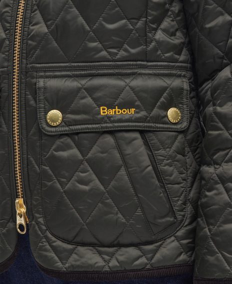 Barbour Beadnell Fitted Quilted Jacket — Sage