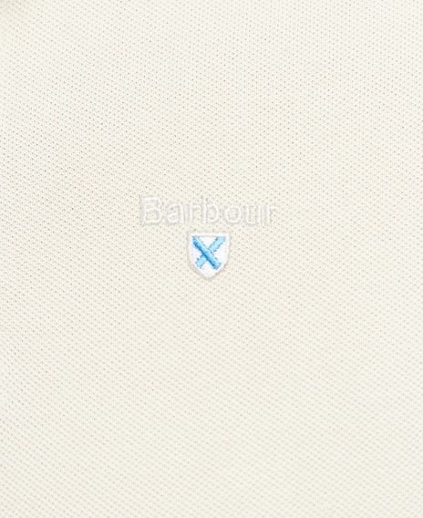 Barbour Sports Polo Shirt — Off-White