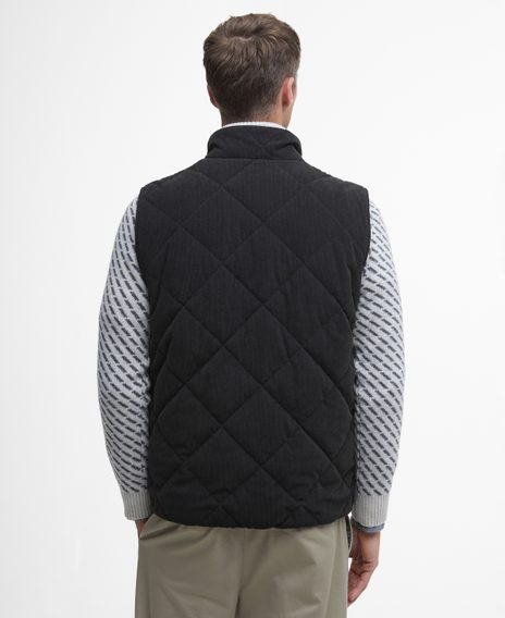 Barbour Cord Liddesdale Gilet — Classic Black
