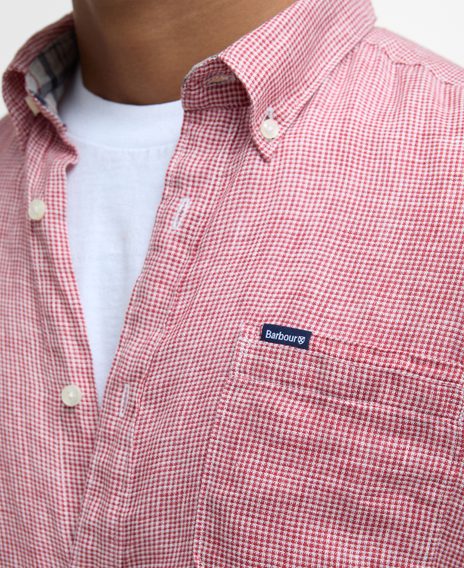 Barbour Linton Tailored Shirt — Red Spice