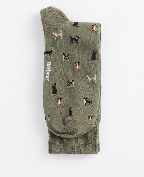 Barbour Mavin Socks — Mid Olive / Dog