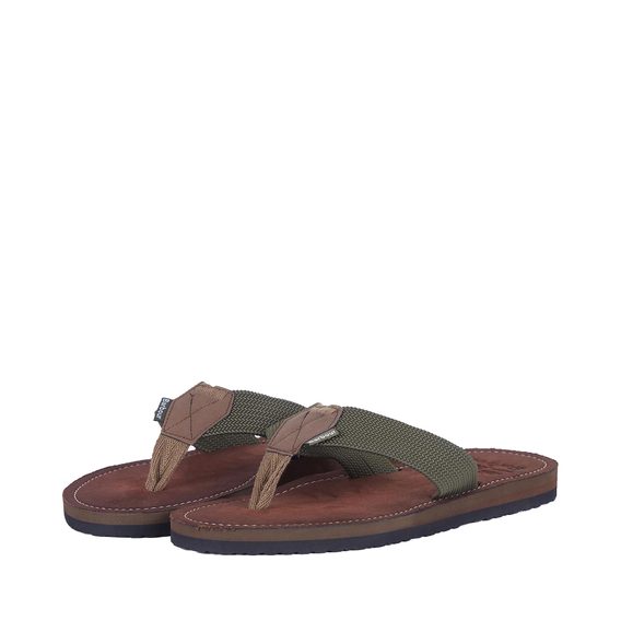 Barbour Toeman Beach Sandal — Olive