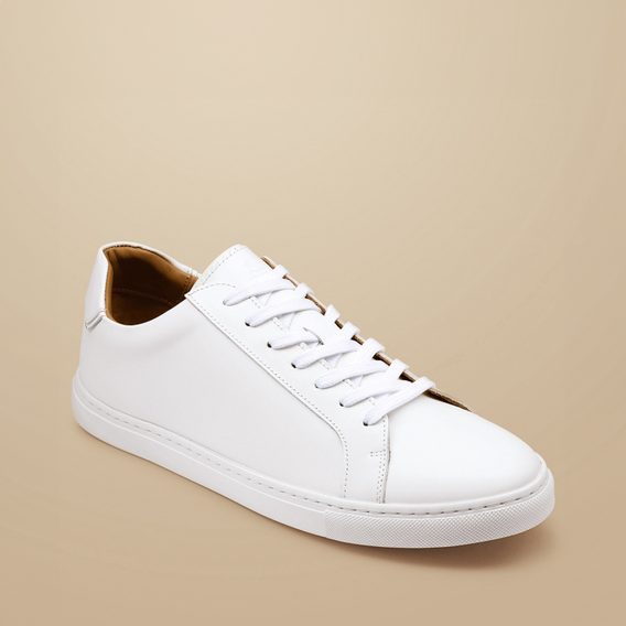 Charles Tyrwhitt Leather Sneakers — White