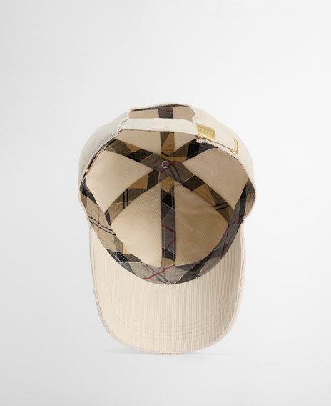 Barbour Oakley Cord Cap — Pearl