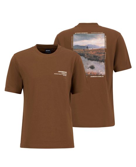 Barbour Parkend Photographic Relaxed T-Shirt — Brown
