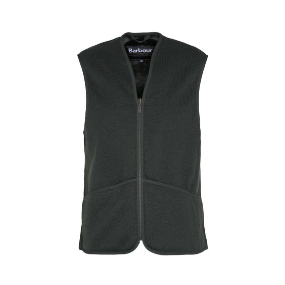 Barbour Warm Pile Zip-In Liner — Sage